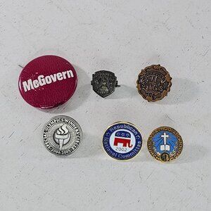 Vintage Political Baptist Olympics 4H Commemorative Pin Badge Mixed Lot